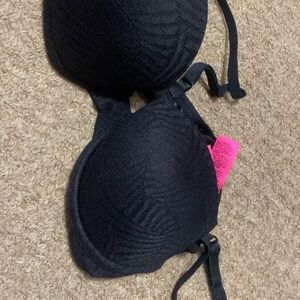 La SENZA Black Textured Push-Up Bra